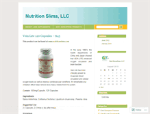 Tablet Screenshot of nutritionslims.wordpress.com