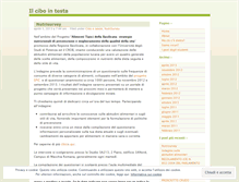 Tablet Screenshot of ilcibointesta.wordpress.com