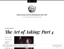 Tablet Screenshot of gothcupcake.wordpress.com