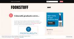Desktop Screenshot of fooksstuff.wordpress.com