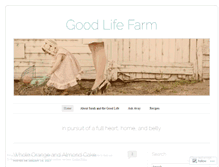 Tablet Screenshot of goodlifefarm.wordpress.com