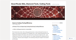 Desktop Screenshot of cuttingtool.wordpress.com