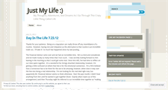 Desktop Screenshot of justmylifeblog.wordpress.com