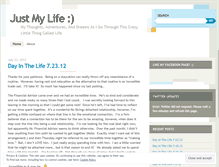 Tablet Screenshot of justmylifeblog.wordpress.com