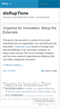 Mobile Screenshot of disruptions.wordpress.com