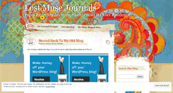 Desktop Screenshot of lostmusejournals.wordpress.com