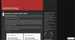 Desktop Screenshot of anthrovlog.wordpress.com