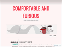 Tablet Screenshot of comfortableandfurious.wordpress.com