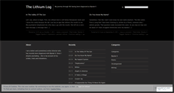 Desktop Screenshot of lithiumlog.wordpress.com