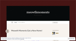 Desktop Screenshot of meowthmoments.wordpress.com