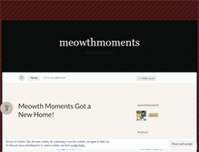 Tablet Screenshot of meowthmoments.wordpress.com