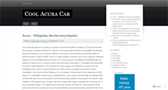 Desktop Screenshot of coolacuracar.wordpress.com