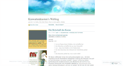 Desktop Screenshot of krawattenknoten.wordpress.com