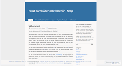 Desktop Screenshot of frostshop.wordpress.com