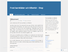 Tablet Screenshot of frostshop.wordpress.com
