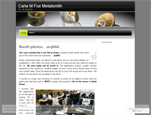 Tablet Screenshot of carlamfox.wordpress.com