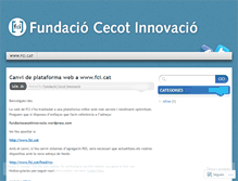 Tablet Screenshot of fundaciocecotinnovacio.wordpress.com