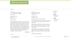 Desktop Screenshot of bbcustombuilders.wordpress.com