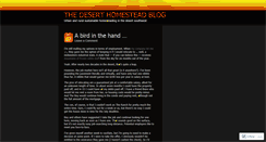 Desktop Screenshot of deserthomestead.wordpress.com