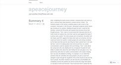 Desktop Screenshot of apeacejourney.wordpress.com