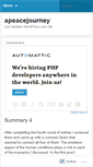 Mobile Screenshot of apeacejourney.wordpress.com