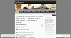 Desktop Screenshot of lamignonne.wordpress.com