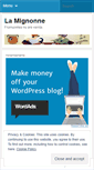 Mobile Screenshot of lamignonne.wordpress.com