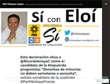 Tablet Screenshot of eloivazquez.wordpress.com