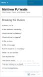 Mobile Screenshot of matthewpjwatts.wordpress.com