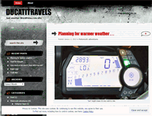 Tablet Screenshot of ducatitravels.wordpress.com