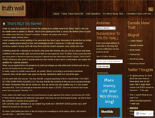 Tablet Screenshot of danispeakstruth.wordpress.com