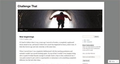 Desktop Screenshot of challengethat.wordpress.com
