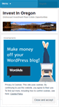 Mobile Screenshot of investinoregon.wordpress.com