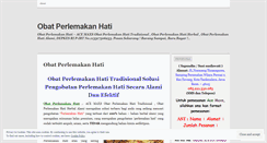 Desktop Screenshot of obatperlemakanhatitradisionalherbalalamisite.wordpress.com