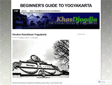 Tablet Screenshot of khasdjogdja.wordpress.com