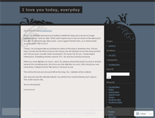 Tablet Screenshot of iloveyoutoday.wordpress.com