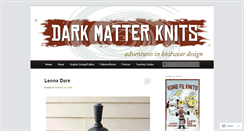 Desktop Screenshot of darkmatterknits.wordpress.com