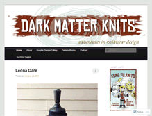 Tablet Screenshot of darkmatterknits.wordpress.com