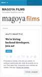 Mobile Screenshot of magoyafilms.wordpress.com