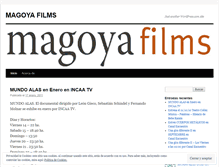 Tablet Screenshot of magoyafilms.wordpress.com