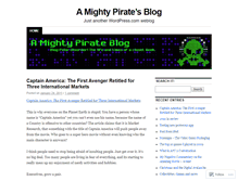 Tablet Screenshot of amightypirate.wordpress.com