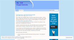 Desktop Screenshot of jobexperiences.wordpress.com