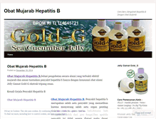 Tablet Screenshot of obatmujarabhepatitisb1.wordpress.com