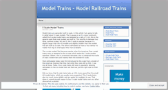 Desktop Screenshot of modelrailroadtrains.wordpress.com