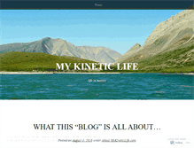 Tablet Screenshot of mykineticlife.wordpress.com