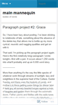 Mobile Screenshot of mainmannequin.wordpress.com