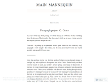 Tablet Screenshot of mainmannequin.wordpress.com