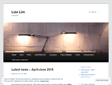 Tablet Screenshot of lizalimcomposer.wordpress.com