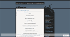 Desktop Screenshot of haggusproject.wordpress.com