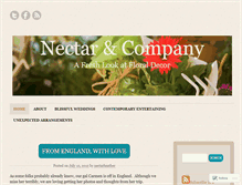 Tablet Screenshot of nectarandcompany.wordpress.com